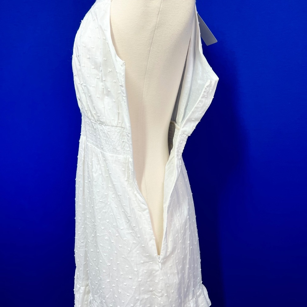 NWT🤩 |•ARYEH•| Darling White Peasant Dress - Picture 8 of 15